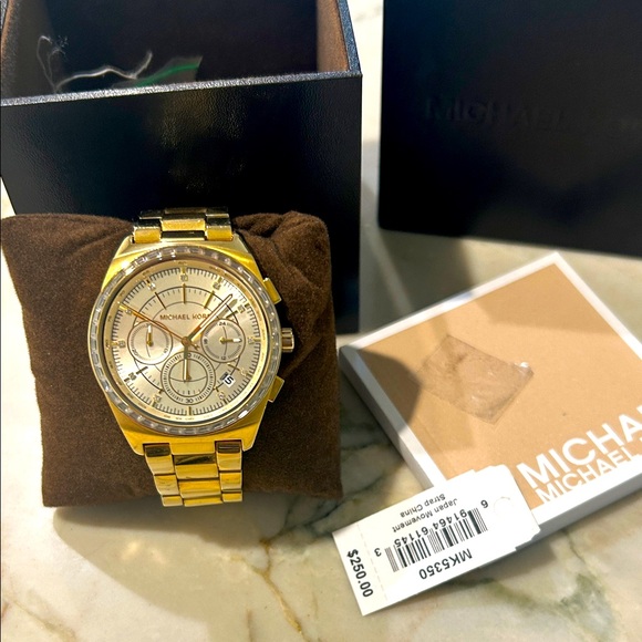 Michael Kors Gold-Tone Chronograph Watch - Picture 1 of 4